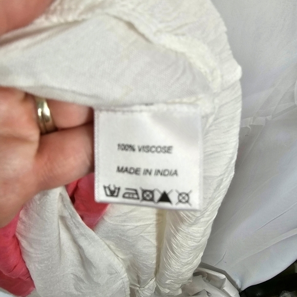 AREA Stars Bella dip-dye Maxi ruffle dress neutral in pink and brown flutter - Picture 4 of 6